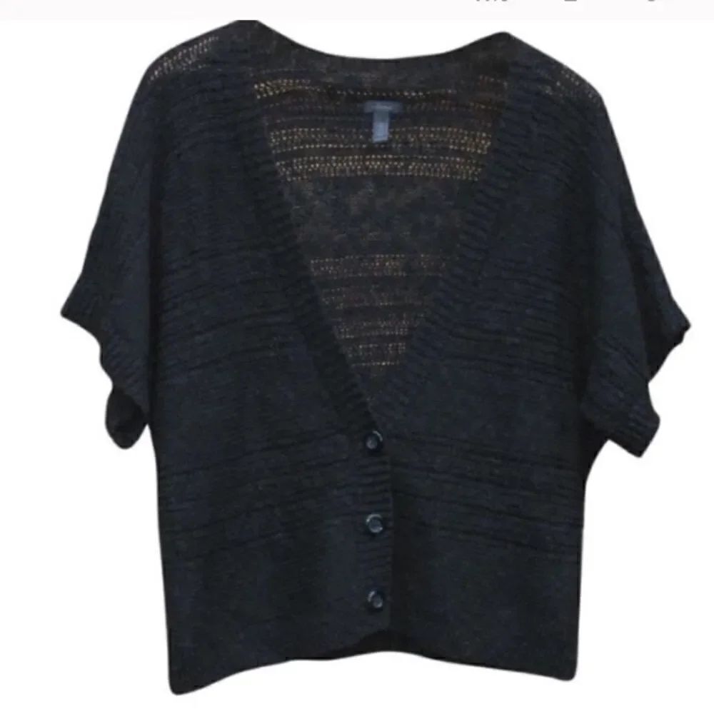 NEW Soma Intimates Black Cardigan Sweater